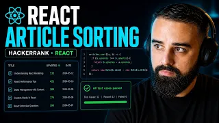 HackerRank React Article Sorting Solution Live Coding