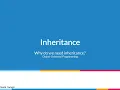 Inheritance and code reuse - Object-Oriented Programming