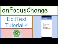 EditText onFocusChange