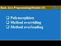 Polymorphism in Java Module-25