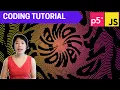 p5 js Coding Tutorial Text Distortion