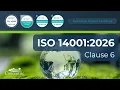 ISO 14001 2026 Clause 6