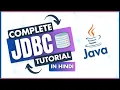 JDBC Tutorials - Java Database Connectivity Tutorial in Hindi
