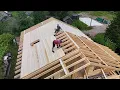 From Sketch to Reality Alpine Chalet Dream with Unique Open Rafters Diy