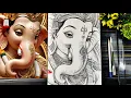 Lord Ganesha Drawing How To Draw Ganapati Bappa Morya Ganesh Chaturthi Drawing Outline Tutorial