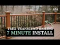 How to Install Trex Transcend Deck Railing in UNDER 10 Minutes 2026