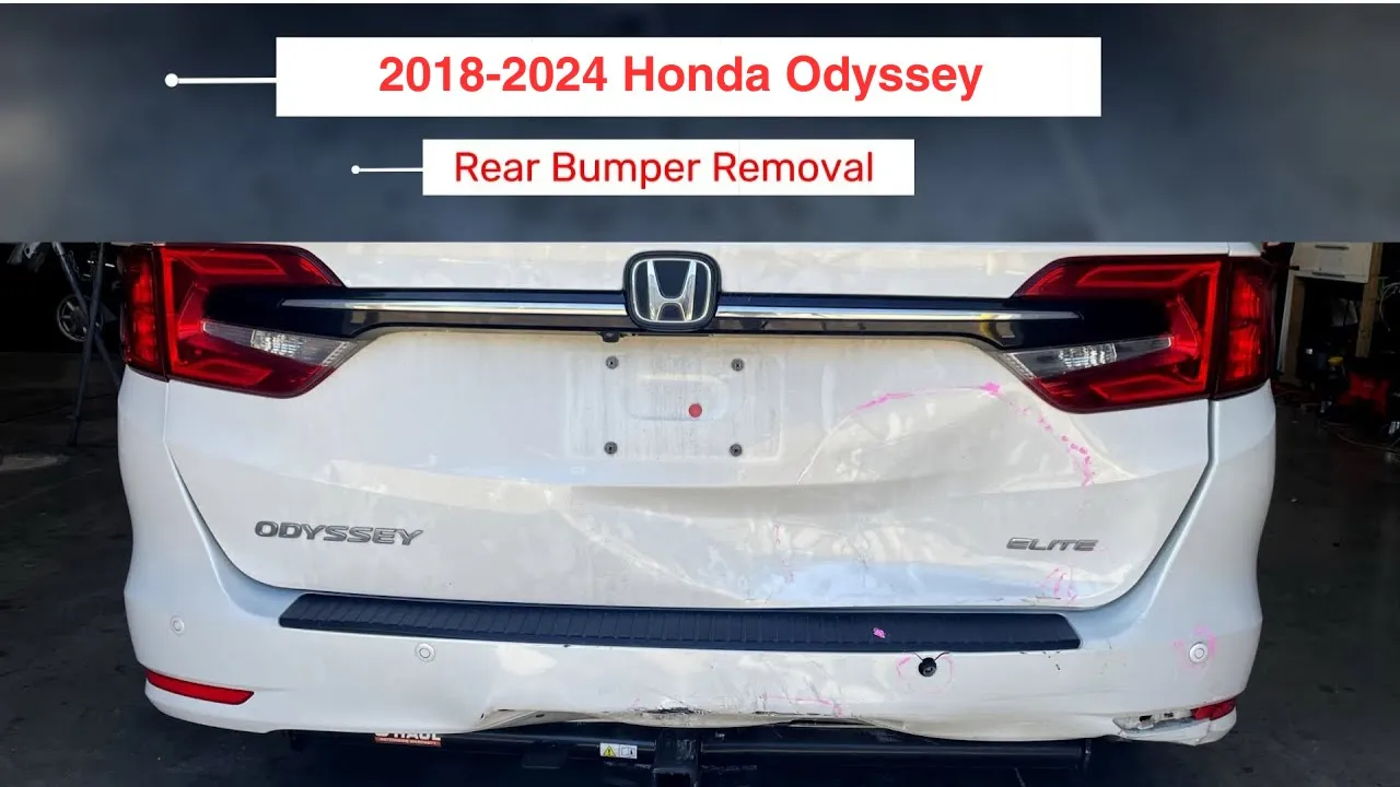 2018-2024 Honda Odyssey : Rear Bumper Painted (WITH: Park Assist Sensor Holes)