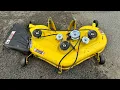 John Deere D160 Deck Rebuild How To Replace The Spindles Pulleys Blades For Best Performance