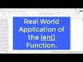 What is the len function used for Why would I use it