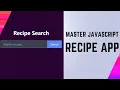 JavaScript App Tutorial Recipe Search View with TheMealDB API Step-by-Step Guide
