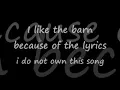 Band of horses i go to the barn because i like the lyrics