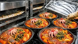 생선뼈를 싹다 발라 팔았더니? 일매출 1000만원! 하루 800마리도 팔리는 갈치조림 등. 손질할 필요없는 순살요리 모음 | Korean Spicy hairtail stew set