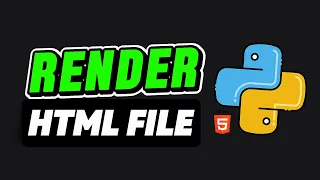 How to Render HTML Files in Flask - Python Web Development Tutorial 2