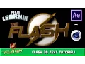 The Flash 3D Title Cinema 4D After Effects Tutorial Film Learnin