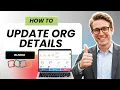 How to Update Your Organization Details in Zoho Books Updated 2026