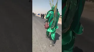 تمثيل الامام العباس مشاية الاربعين زوار الحسين محرم2023 1445ه 