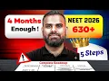 Lagu 5 Steps to Crack NEET 2026 in 4 Months ! ⚠️ 630+ Full Strategy ! 🔥 MR Sir #neet2026 