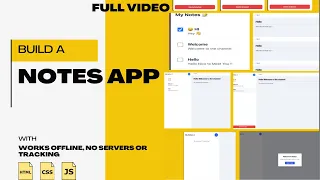 Build a Notes App with File System Access API HTML CSS and JavaScript Project