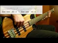 Stone Temple Pilots - Trippin' On A Hole In A Paper Heart (Bass Cover) (Play Along Tabs In Video)
