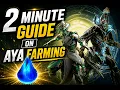 2 Minute Aya Farm Baruuk Revenant Prime Resurgence