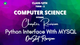 OneShot Interface Python with MYSQL CBSE Computer Science - 12 Python Connectivity Code Vinu