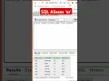 SQL aliases as keyword in SQL