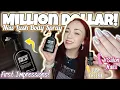 INITIAL IMPRESSIONS OF LUSH MILLION DOLLAR BODY SPRAY DEMO OF VSALON PRESS ON NAILS