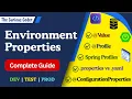 Spring Profiles application properties application yaml Value and ConfigurationProperties