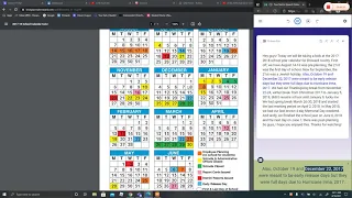 2017-2018 Broward County School Calendar