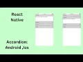 Creating an Accordion in React-native
