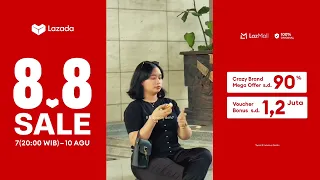 Cek Lazada 8.8 Sale! Buruan dapetin Voucher Bonus s.d 1.2 JT & Diskon Brand s.d 90%