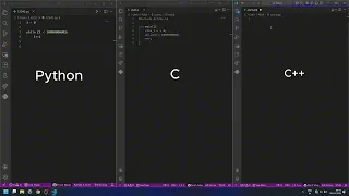 Python vs C vs C Speed Comparison
