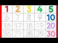 Learn to write Numbers in English from 1 to 30