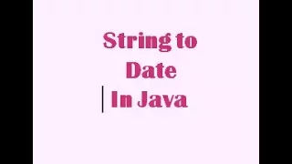 Convert String To Date in Java important question for java interview
