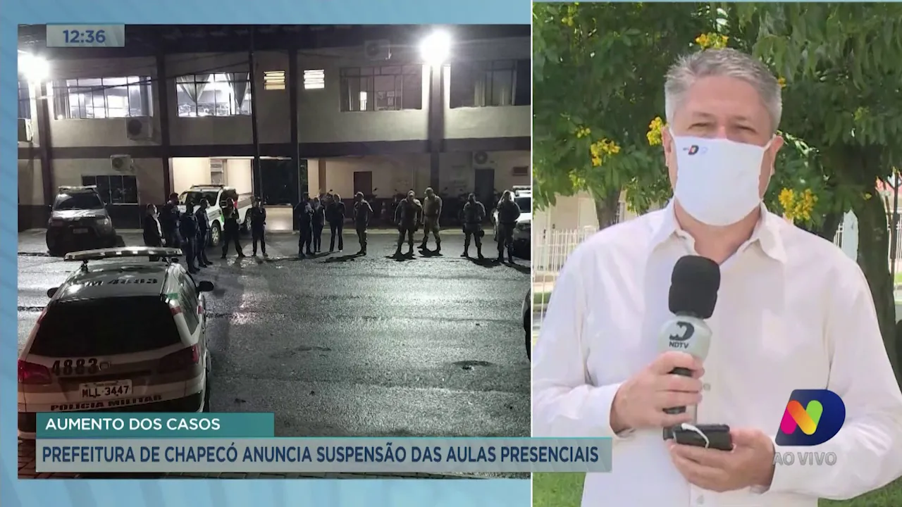 Coronavírus: prefeitura de Chapecó anuncia suspensão das aulas presenciais