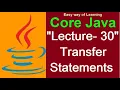 Statements in Java Core java tutorial for beginners Lecture - 30 in