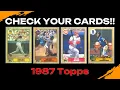 50 Most Valuable 1987 Topps Baseball Cards - Rookies and More