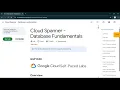 Cloud Spanner - Database Fundamentals