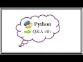 Python Ninja Bootcamp 28-Q A 4th