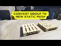 Convert a Group to a New Static Mesh - Unreal Engine 5