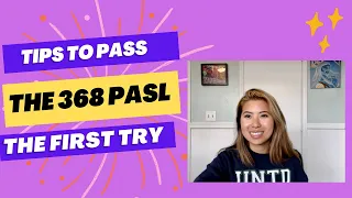 Tips to PASS the 368 PASL Principal Exam