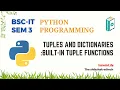 Python Tuples And Dictionaries Built-In Tuple Functions