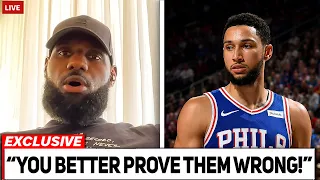 LeBron REACTS After Ben Simmons Makes SHOCKING Sixers Return