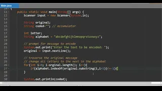 Java Cryptography Lesson 01 Rot1