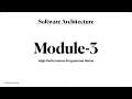 Software Architecture Module 3