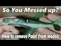 Removing Acrylic Paint from Plastic Models