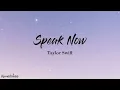 Speak Now - Taylor Swift (Lyrics Video)
