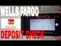 How To Mobile Deposit Check With Wells Fargo Mobile App