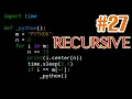 Part 27 Recursive Belajar Python di Hp Android