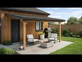 8x10 attached patio cover plans